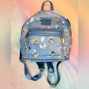Disney Loungefly | Mickey and Friends Blue Disney Park Backpack